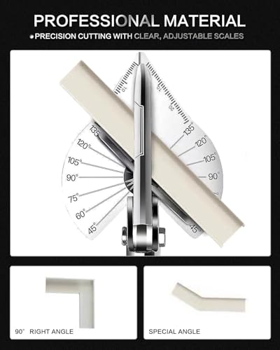 Ciseaux à onglets multi-angles KATUR avec 10 lames de rechange pour PVC - 5