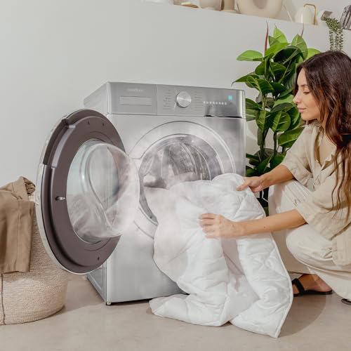 Cecotec Waschmaschine Trockner 10-6Kg Frontlader Bolero Wash&Dry 10680 Inverter Steel A. 1400 U/MIN, 16 Programme, Inverter Plus Motor, SteamMax, OnSmart, Smooth Wash und Antibakterielle Dichtung