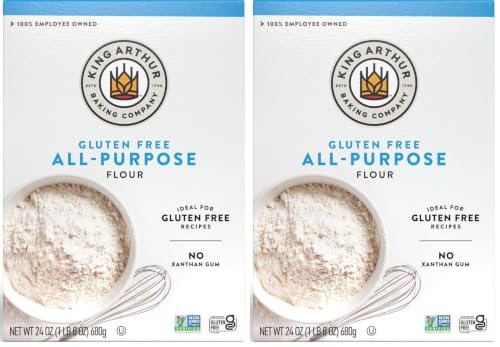 King Arthur Gluten-Free All-Purpose Flour - Non-GMO Project Verified, Certified Kosher, 24 Ounce (Pack of 2)