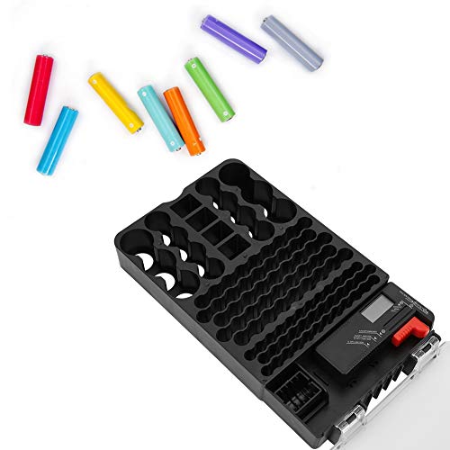 104 Grids Draagbare batterij-organizer Opbergdoos voor batterij Draagtashouder met batterijtester - Image 4