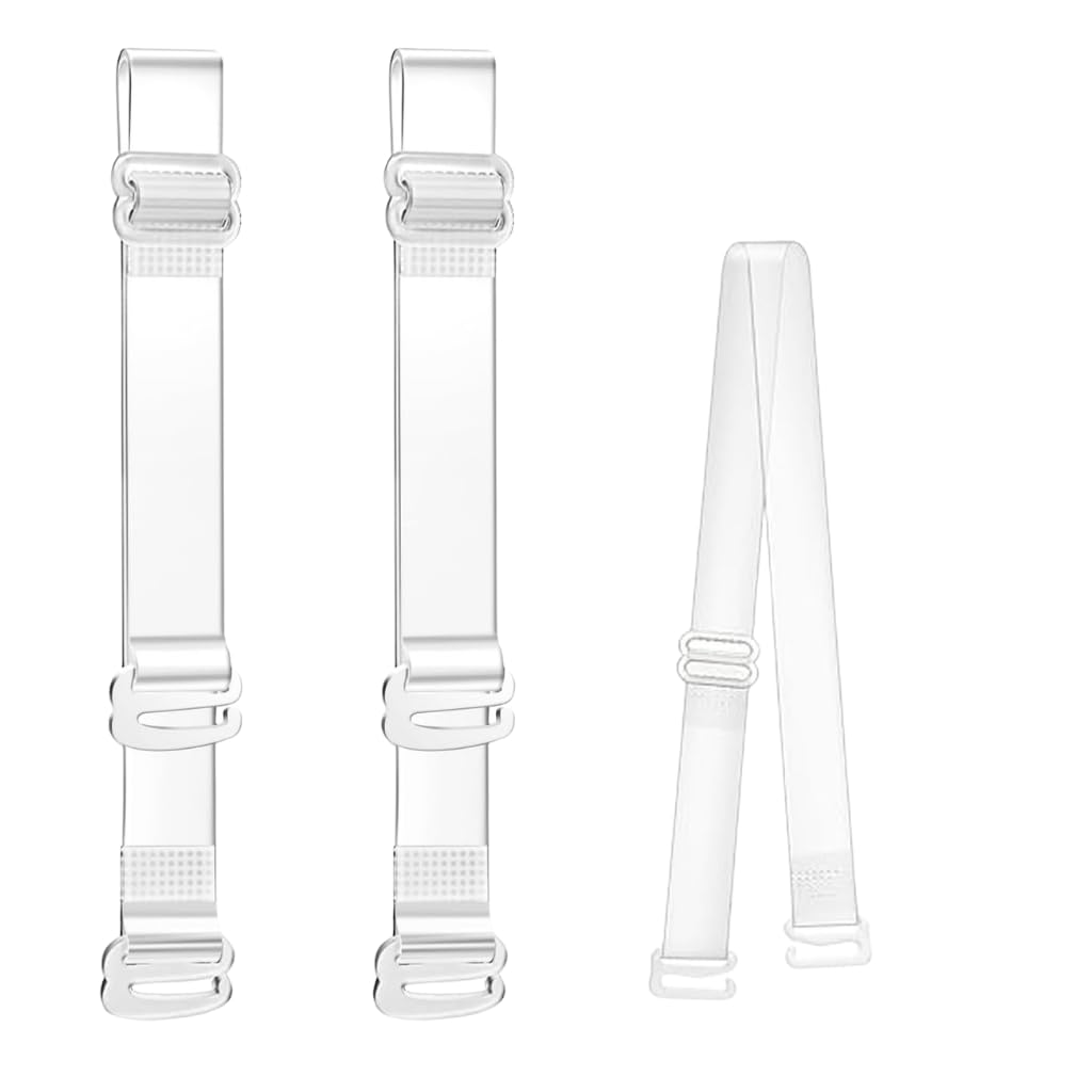 12mm Silicone Transparent Bra Strap for Women Invisible, Transparent, Non-slip Adjustable Bra Strap Soft Shoulder Strap-image-31