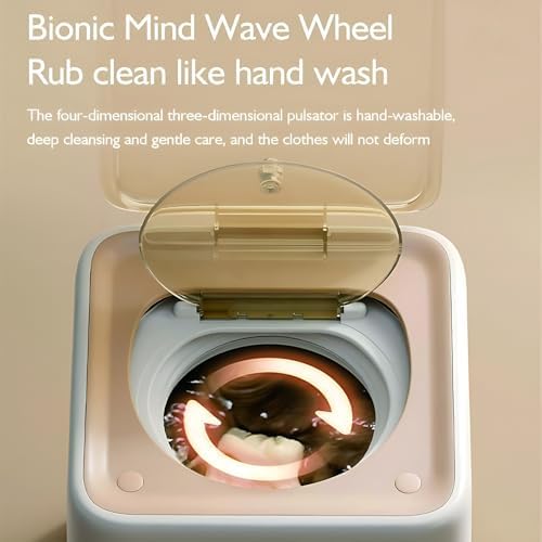 Lavatrice e asciugatrice portatile 2 in 1 | Mini lavatrice da 7 litri per biancheria intima, calze e capi delicati | Soluzione compatta per la biancheria domestica