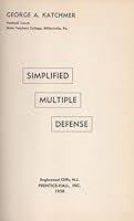 Simplified Multiple Defense B003U52LYK Book Cover