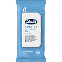 Cetaphil Gentle Skin Cleansing Wipes 25pk, for Face & Body, Removes Makeup & Impurities, with Aloe Vera, Niacinamide & Pro-Vitamin B5, Non-Comedogenic, Fragrance-Free, Paraben-Free, Hypoallergenic