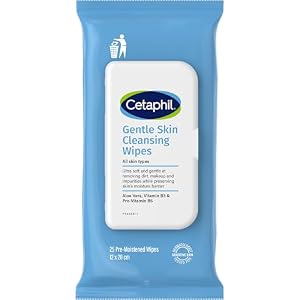 Cetaphil Gentle Skin Cleansing Wipes 25pk, for Face & Body