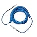 D'Addario Guitar Cable - Guitar Lead - Instrument Cable - Guitar Accessories - Coiled Cable - 30 Feet/9.14 Meters - Blue - 1 Pack