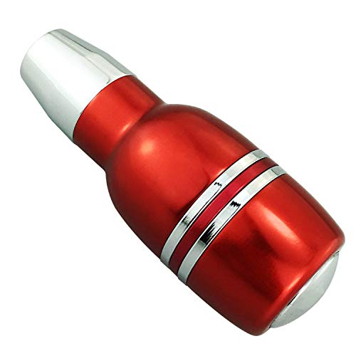 Abfer Automatic Shifter Knob Button Car Stick Shift Lever Head Replacement Aluminum Alloy Gear Shifting Fit For Most Auto Transmission Vehicle (Red) #TOP5
