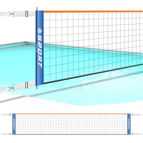Furypiont Pool Volleyball Net for Indoor & Outdoor, Upgraded Weather Resistance Volleyball Net Replacement【Net Only】