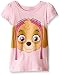 Nickelodeon Paw Patrol Little Girls' Toddler Short Sleeve T-Shirt, Pink Skye, 2T
