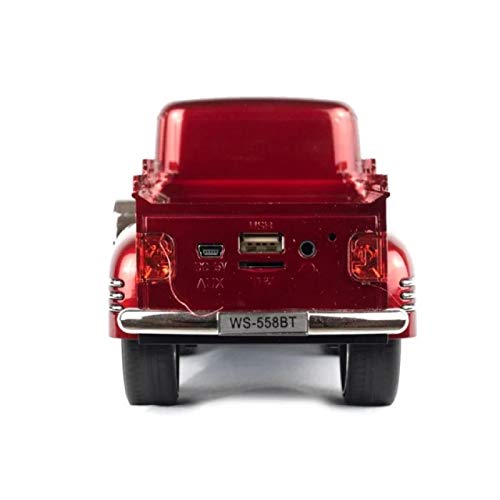 CAIXA SOM PORTATIL CAMINHONETE BLUETOOTH FM VERMELH WS-558BT