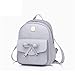 Bowknot Mini Leather Backpack 3-PCS Cute Small Backpack Purse for Women Girls