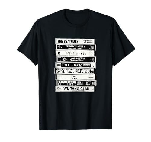 Cassettes hip hop artists old school rap t-shirt