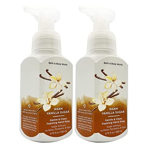 Bath and Body Works Gentle Foaming Hand Soap 8.75 Oz, 2 Pack (Warm Vanilla Sugar) Cover