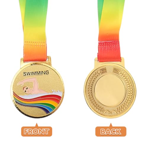 Medallas de natación para niños de metal GALPADA con colgador 6