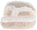 Acorn Women's Spa Thong with Premium Memory Foam Slip on Slipper, Grey Ragg Wool, 8-9