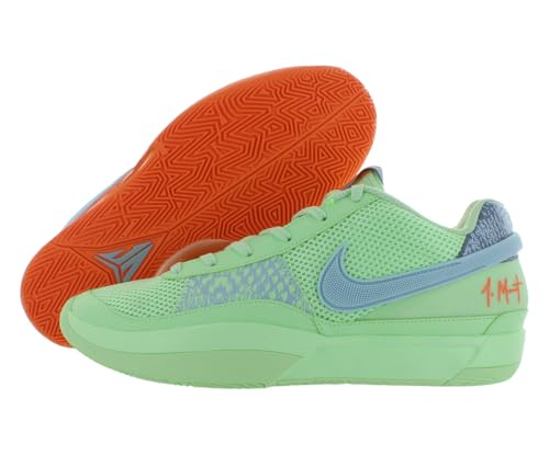 Nike Ja 1 Basketball Shoes (FQ4796-800, Bright Mandarin/Vapor Green/Light Armory) Size 10