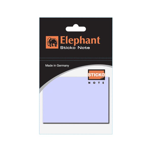 Elephant Sticky Note Pastel Violet Color, Self -Stick Notes Colors ...