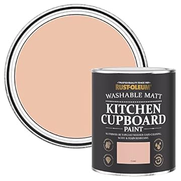 Rust-Oleum Pink Kitchen Cupboard Paint in Matt Finish - Coral 750ml