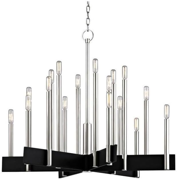 Hudson Valley Lighting 8834-AGB Abrams 18 Light Chandelier Aged Brass