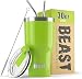 BEAST 30 oz. Tumbler With Straw - Stainless Steel Vacuum Insulated Coffee Cup Double Wall Travel Flask (30 oz, Lemongrass Green)