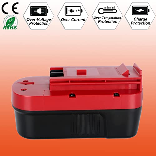 image for Lasica 2-Pack 3800 mAh 18V NiCad Battery Replacement for Black and Dec