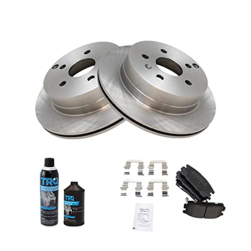 Image of TRQ Rear Brake Pad & Rotor Kit, with Chemical Kit Semi-Metallic Compatible with 2010-2017 Chevrolet Equinox GMC Terrain