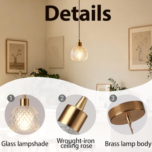Lámpara de techo moderna sin sombras molestas para la mesa de comedor 6