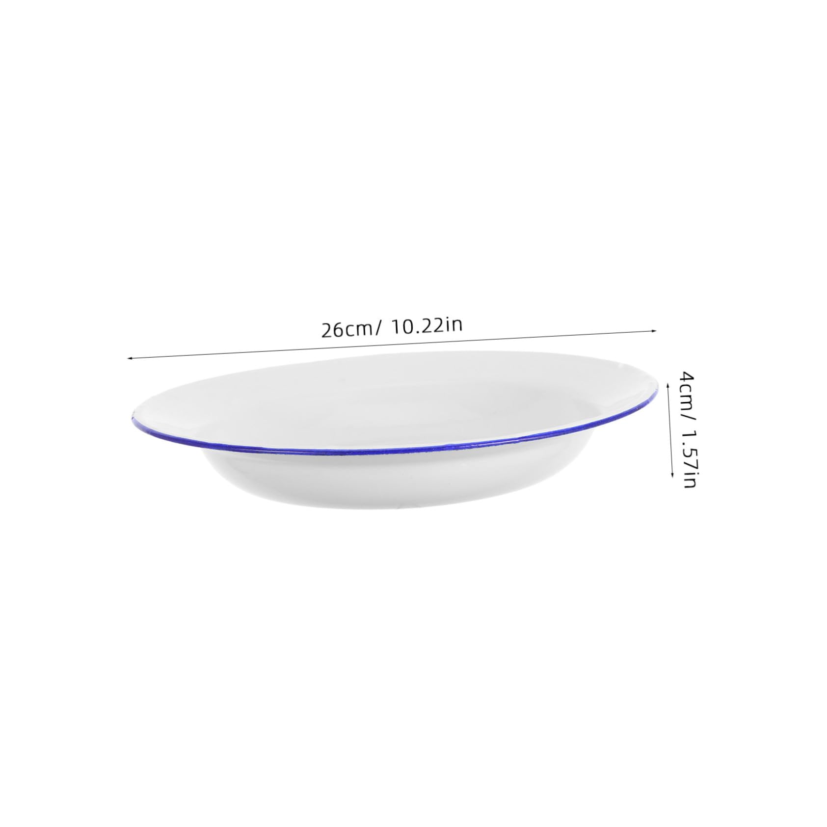 Cabilock Serving Plate Round Vintage Style Platter 26cm Diameter for Appetizers Snacks Fruits and Sides