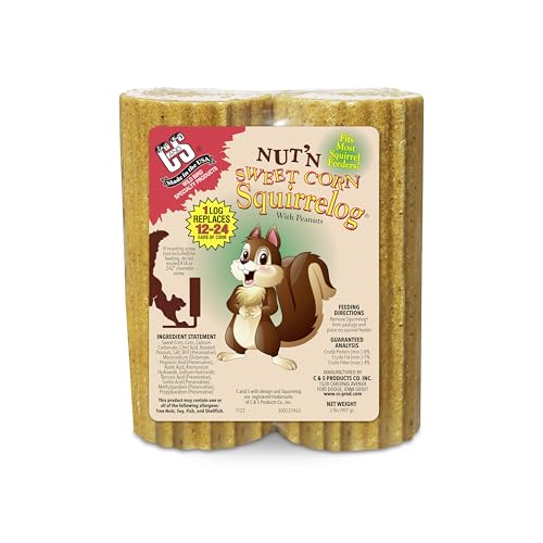 C&S Nut'n Sweet Corn Squirrelog, Single Pack Refill