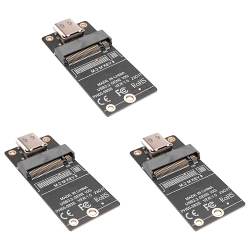 3X Adaptador Caja Externa M.2 NVME SSD con Chip JMS583 miniatura 1