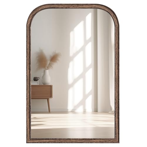 Acovy 24 Inchx36 Inch Solid Wood Bathroom Mirror Tempered Glass For Wall Mounted thumb #7