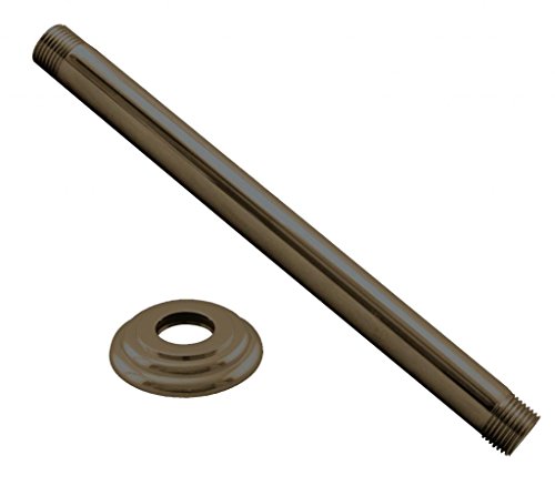 Westbrass 1/2" IPS x 6" Ceiling Mounted Shower Arm with Flange, Oil Rubbed Bronze, D3606A-12