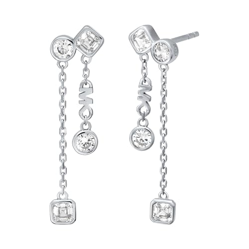 Image of Michael Kors Silver-Tone Stud Earrings or Drop Earrings for Women; Sterling Silver Earrings; Jewelry for Women