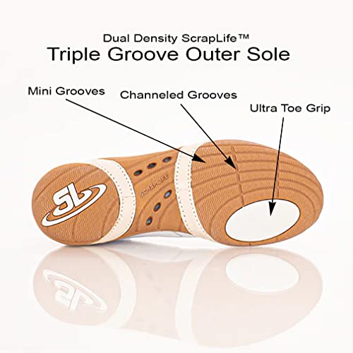 ScrapLife | Ascend One Bo Nickel Signature Model Wrestling Shoes | White & Gold4