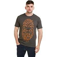 Star Wars Camiseta con Texto de Chewbacca para Hombre, Negra