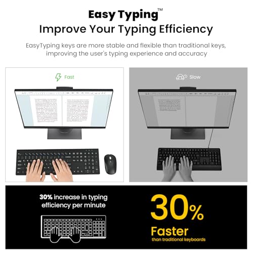 Image of cimetech Full Size Wireless Keyboard and Mouse Combo - Grey