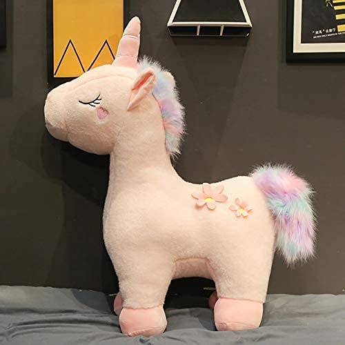 Image of Tickles Unicorn Horse Soft Stuffed Plush Animal Toy for Girls & Boys Kids Babies Birthday Gift (Color: Pink Size: 53 cm)