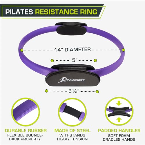 ProsourceFit The Resistance Ring enhances Pilates Workouts with Light Resistance to Help Tone and Strengthen Your Entire core and Body