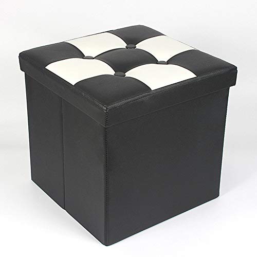 Poufs pour le rangement coffre de salon bicolore compact