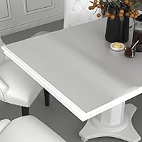 vidaXL Tischfolie Kratzfest Wasserdicht Tischdecke Schutzfolie Tischschutz Tischmatte Tischschoner Tischschutzfolie Folie Matt 90x90cm 1,6mm PVC