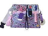 GALBA® Riñonera Organizadora Profesional Artesanía Textil – Hecha a Mano en España – Ideal para Enfermeras, TCAE, Veterinaria, Farmacia y Multiprofesional – Color Malva