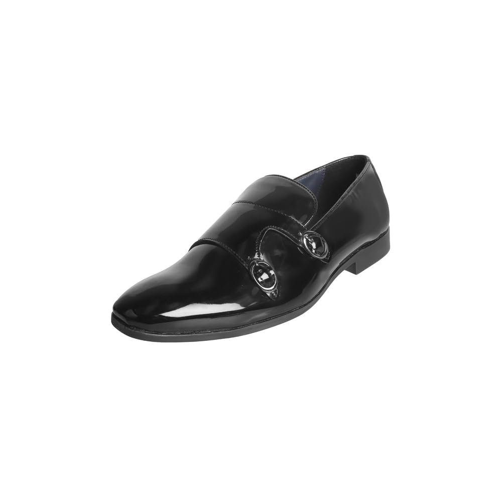 mochi Men's Formal Double Monk Strap Party Shoes-picture-33