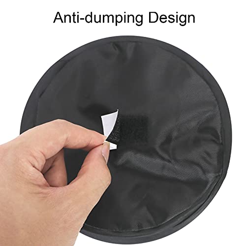 Fyy Car Trash Can (2 Pack) Pop Up Trash Can For Car - Portable Mini Travel Garbage Can Auto Vehicle Collapsible Trash Can Camping - With Car Seat Hooks - 1 Gallon Capacity Black Car Trash Bin #TOP4