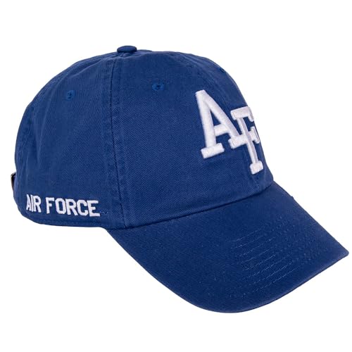 Desert Cactus United States Air Force Academy US Baseball Hat Fightin Falcons USAFA Brimmed Embroidered Cap Adjustable Cloth Strap Adult (Style B) Blue