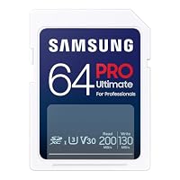 Samsung PRO Ultimate SD-Karte, 64 GB, UHS-I U3, Full HD & 4K UHD, 200 MB/s Lesen, 130 MB/s Schreiben, Speicherkarte für Kamera, PC, Drohne oder Action-Cam, Inkl. USB-Kartenleser, MB-SY64SB/WW – Ansicht 2