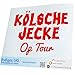 Produktbild INDIGOS UG Aufkleber Autoaufkleber - JDM Die Cut - Fasching - Kölsche Jecke Kölner Dom op Tour Köln Design - 140X100mm rot Auto Laptop Tuning Sticker Heckscheibe LKW