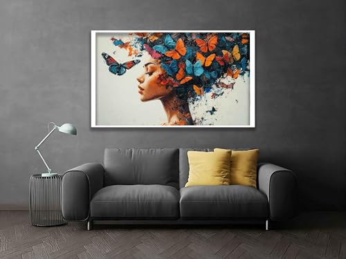 Tableau femme africaine pour habiller un mur de chambre vide - 4