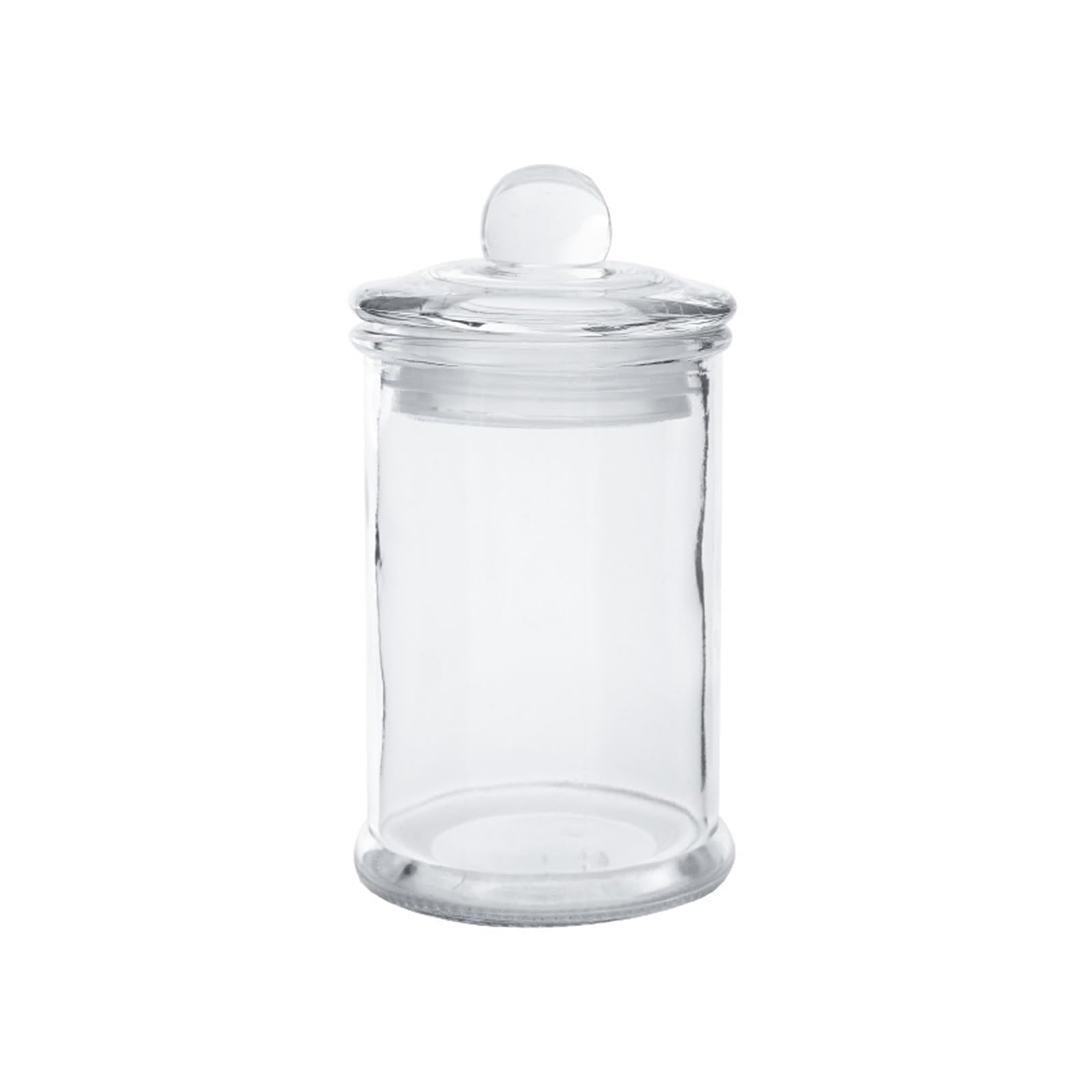 Bocal à bonbons en verre transparent, pot de stockage de bijoux de nourriture en étain portable, bouteille scellée, récipient de stockage de cuisine (Color : 370ml)