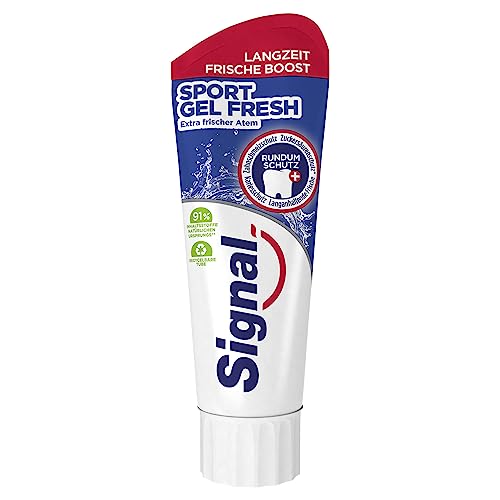Signal Zahnpasta Sport Gel Fresh Zahnpflege für extra frischen Atem mit Rundumschutz 75 ml 1 Stück