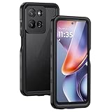 Lanhiem for Moto G 5G 2025 Case, IP68 Waterproof Dustproof Shockproof Case with Built-in Screen Protector, Full Body Underwater Protective Cover for Moto G 5G Only, Black